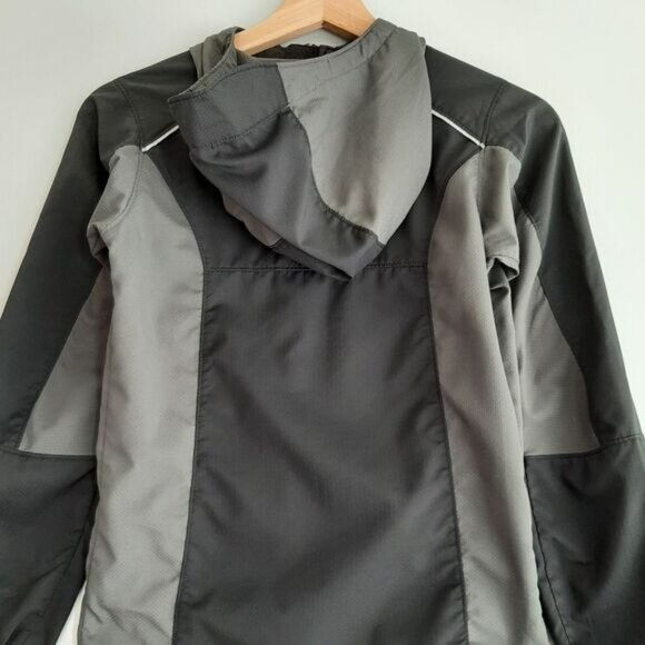 COLUMBIA | Omni-Shield Windbreaker Hoodie Jacket Kids Black & Gray Kids Youth M - Picture 8 of 15